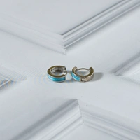 Sky Silver Hoop