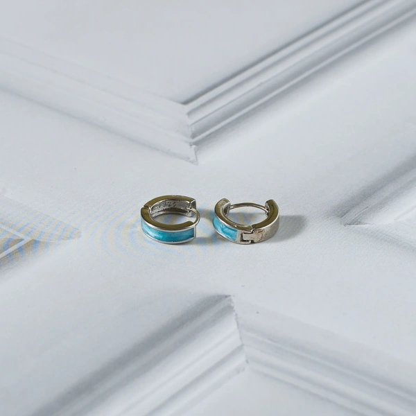 Sky Silver Hoop