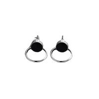 Modern Style Black Hoops