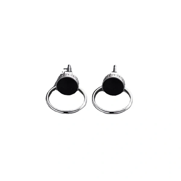 Modern Style Black Hoops
