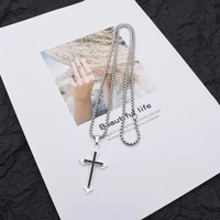 Black Crossway Pendant