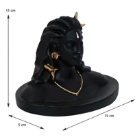 Black Polyresin Handcrafted Adiyogi Lord Shiva Statue