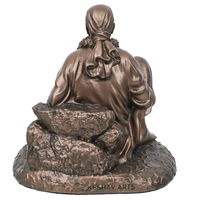 Cold Cast Bronze Resin Sitting Sai Baba Statue