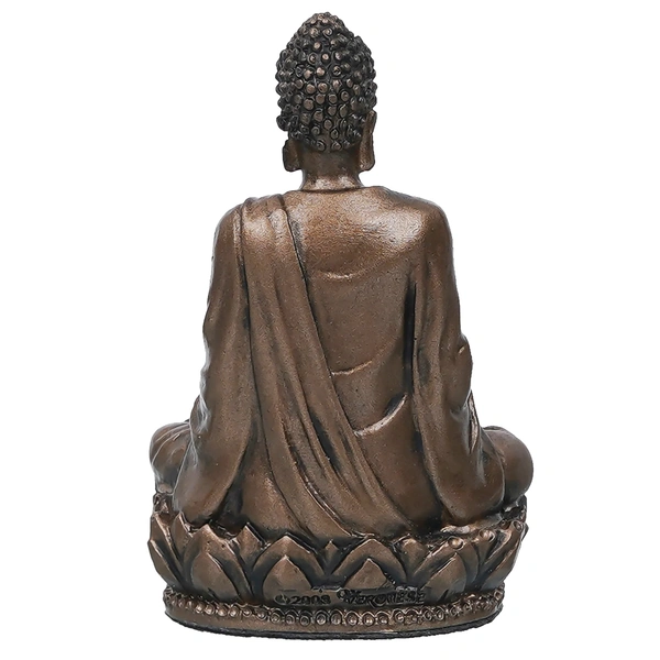 Cold Cast Bronze Resin Meditating Lord Buddha Statue