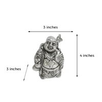 Metal Feng Shui Laughing Buddha Statue