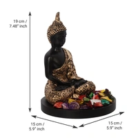 Handcrafted Meditating Golden Buddha Statue