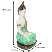 Decorative Meditating Lord Buddha - Green
