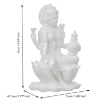 White Polyresin Goddess Laxmi Statue