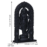 Black Metal Handcrafted Shri Ram Statue