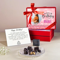 Birthday Gift Chocolate Box with Personalised Photo Top