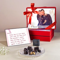Love You Personalized Photo frame Chocolate Box with Special Message