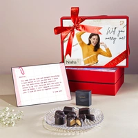 Romantic Personalised Photoframe Chocolate Box with Special Message