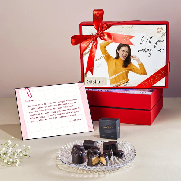 Romantic Personalised Photoframe Chocolate Box with Special Message
