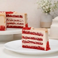 Red Velvet Coffee Drip Cream Cake - 1.5 Kg