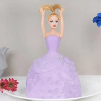 Purple Barbie Pull Me Up Pineapple Cake - 1.5 Kg