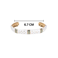 Opulent Gold Cuff Accents Bracelet
