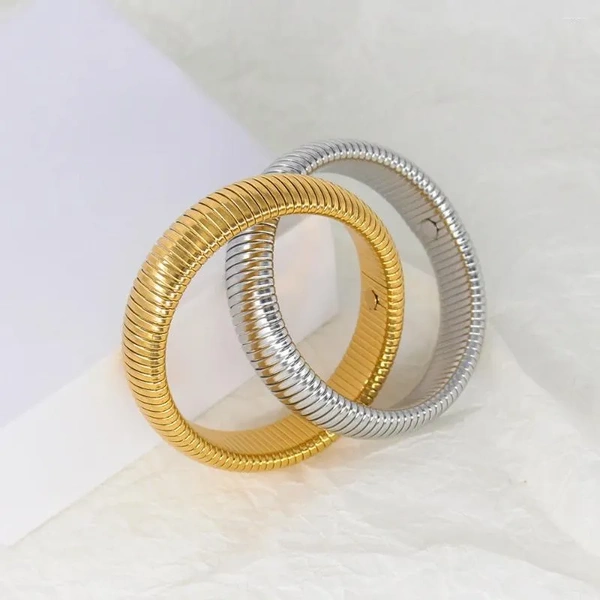 Ornate Obsession Silver Gold Bracelet - Thick