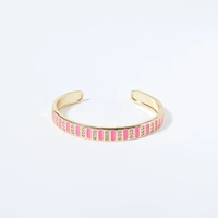 Regal Blush Charm Cuff