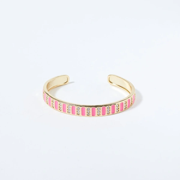Regal Blush Charm Cuff
