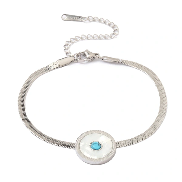 Eye of Protection Silver Bracelet