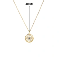 Wyn Evil eye Gold Necklace