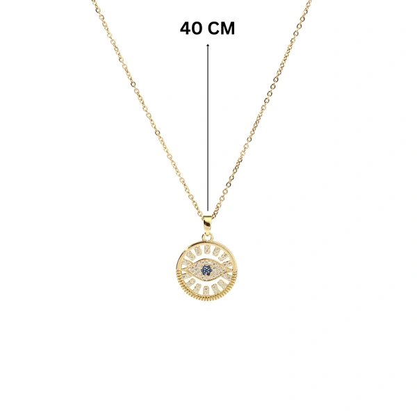 Wyn Evil eye Gold Necklace
