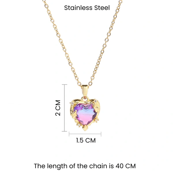Flaming Passion Pendant - Gold