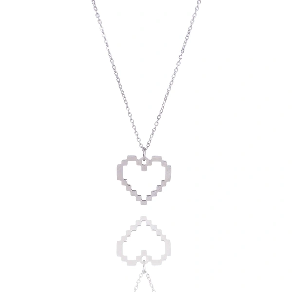 Dreamy Heart Silver Necklace