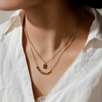 Emerald Vine Neckalce - Gold