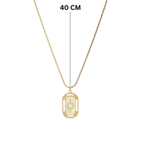 White Sun Gold Necklace
