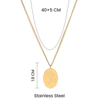 Rose Impression Charm Gold necklace