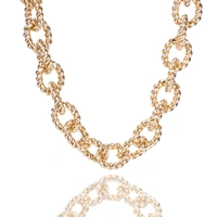 Stylish Gold Chain Links Necklace