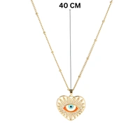 Medea Evil Eye Heart Necklace