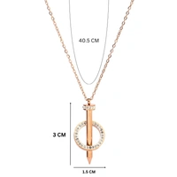 Seoul Cityscape Necklace - Rose Gold