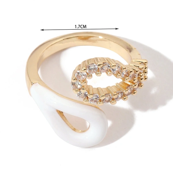 Diamond Loop Gold Ring