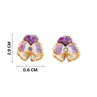 Metallic Flower Luxury Gold Earring