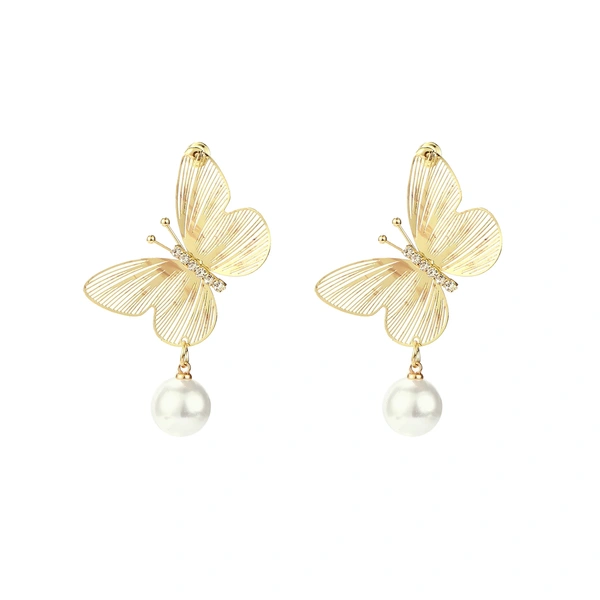 Buttery Pearl Luxury Gold Earring
