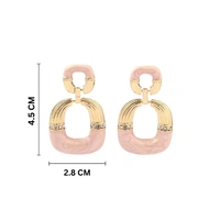 Mauve Luxury Gold Earring