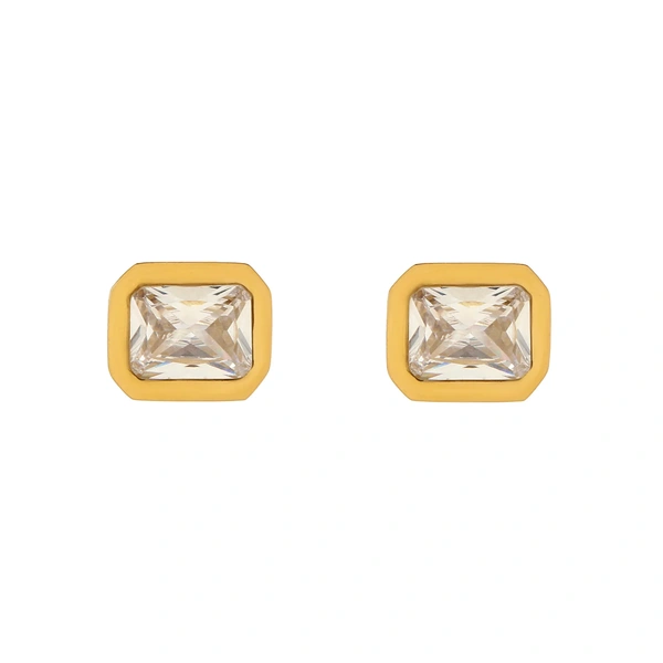 Gleeful Crystal Gold Earring