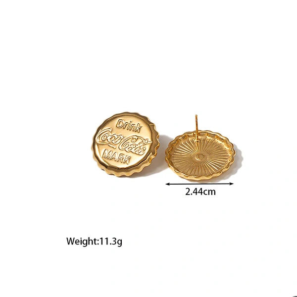 Pop Cap Glam Earrings