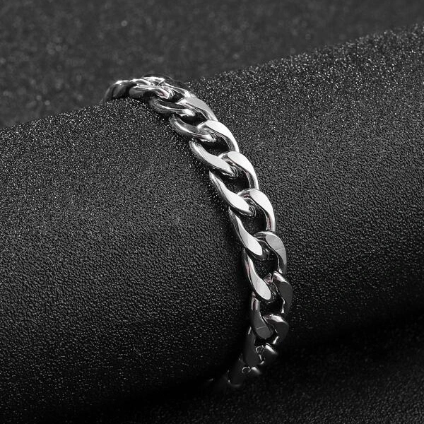 Classic Cuban Silver Bracelet