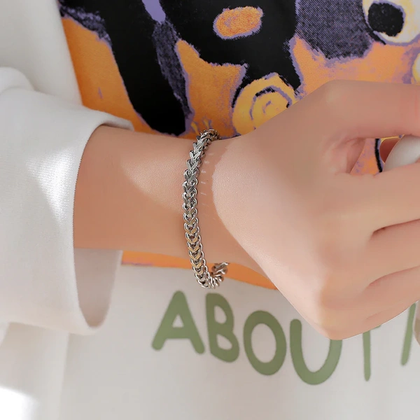 Nonchalant Silver Bracelet