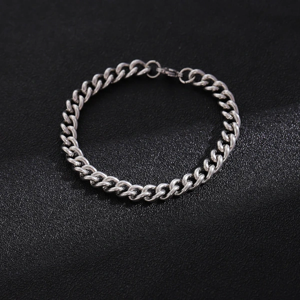 Modern Monk Silver Bracelet