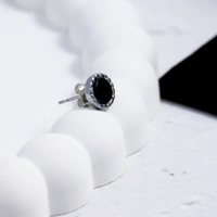 Black Beaten Studs