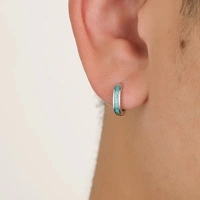 Sky Silver Hoop