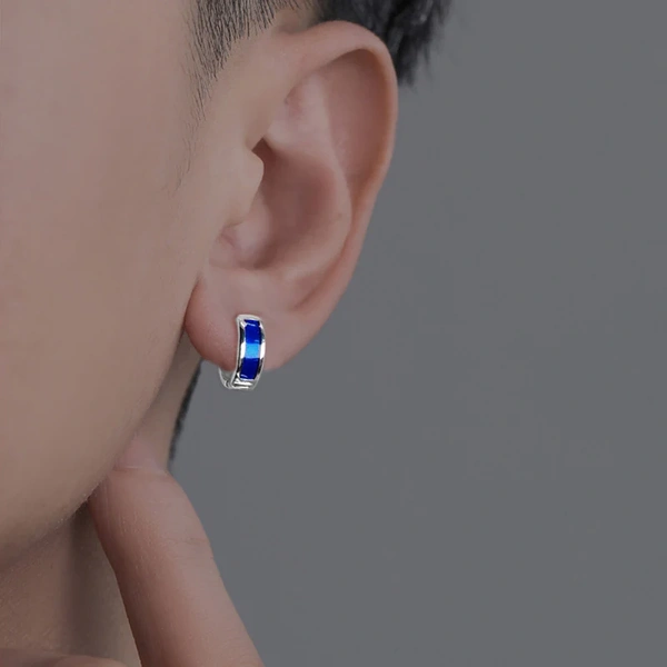 Contemporary Blue Hoop