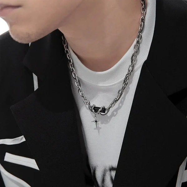 Rugged Black Modern Chain
