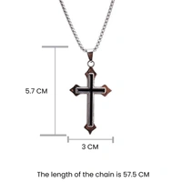 Black Crossway Pendant
