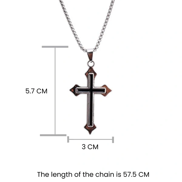 Black Crossway Pendant