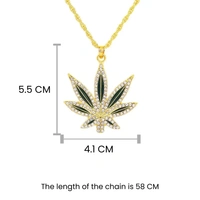 Cannabis Leaf Golden Chain